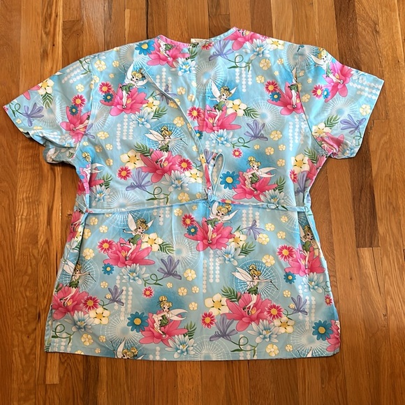 Size medium Disney tinkerbell scrub top - Picture 2 of 5